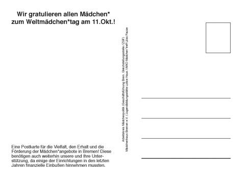 Postkarte Mädchen_tag Rückseite